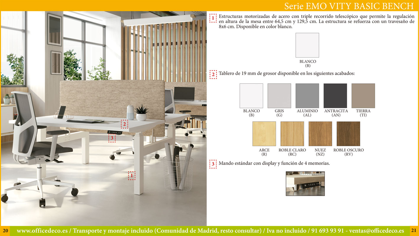 mesas-regulables-electrica-EMOVITY-10 Mesas de oficina regulables en altura eléctrica serie EMO VITY.