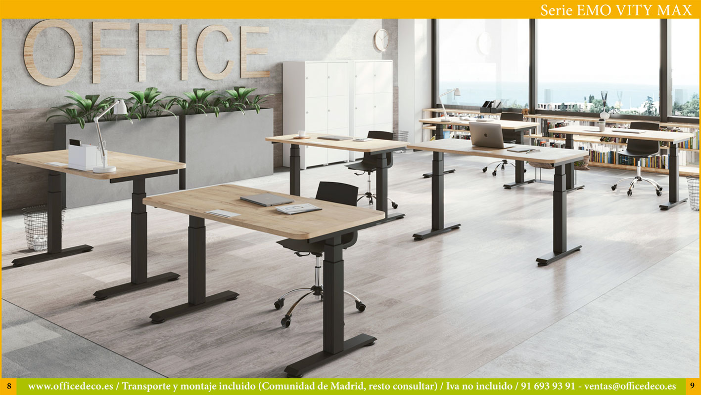 mesas-regulables-electrica-EMOVITY-4 Mesas de oficina regulables en altura eléctrica serie EMO VITY.