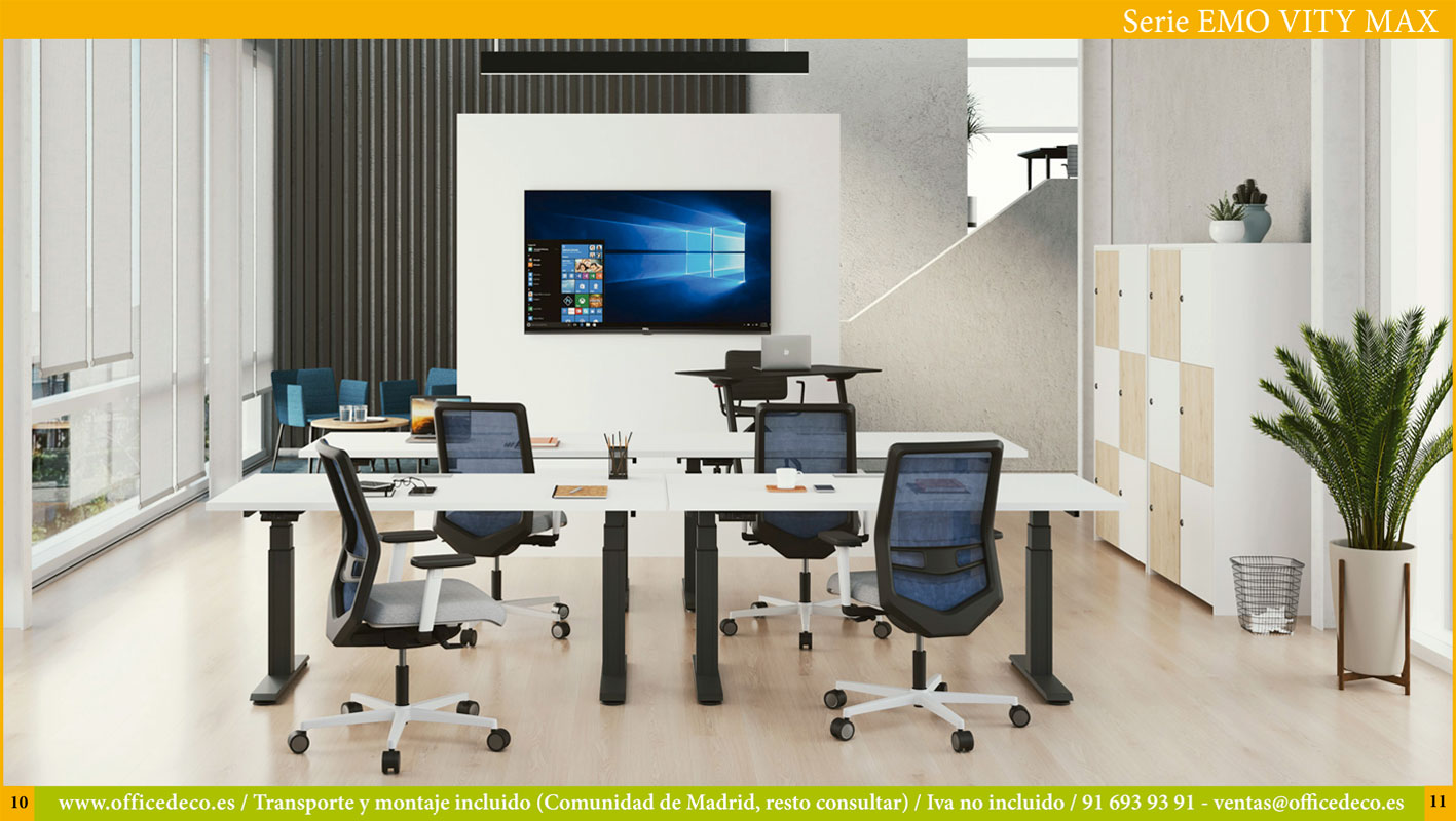 mesas-regulables-electrica-EMOVITY-5 Mesas de oficina regulables en altura eléctrica serie EMO VITY.