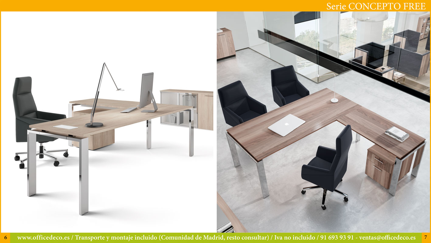 direccion-concepto-free-3 Mesas de oficina para dirección serie Concepto Free