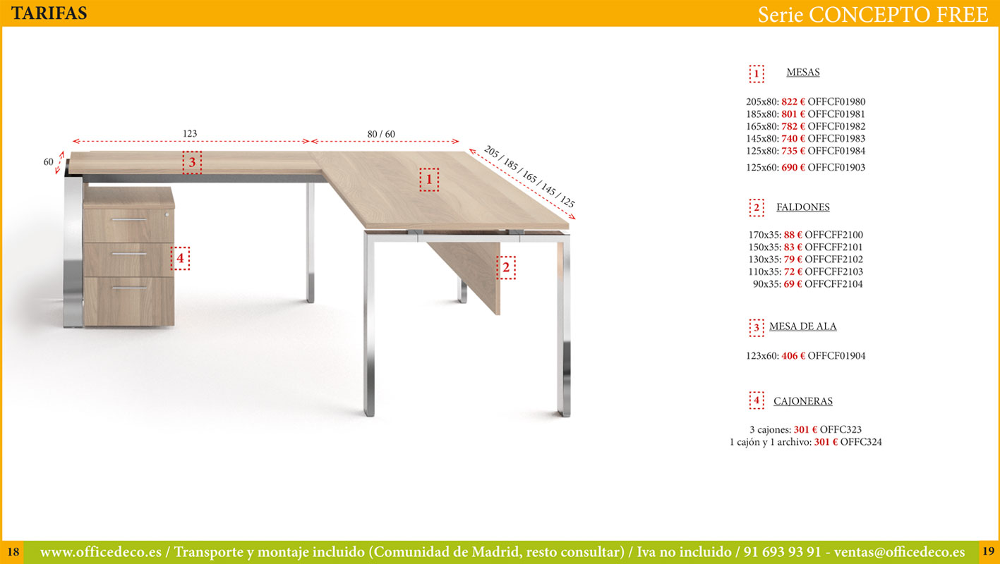direccion-concepto-free-9 Mesas de oficina para dirección serie Concepto Free