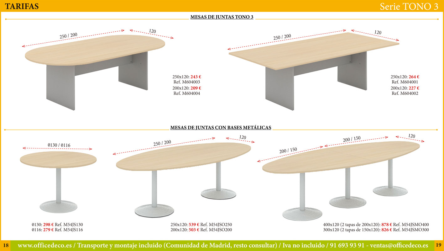 mesas-operativas-tono3-9 Mesas de oficina Serie Tono 3.