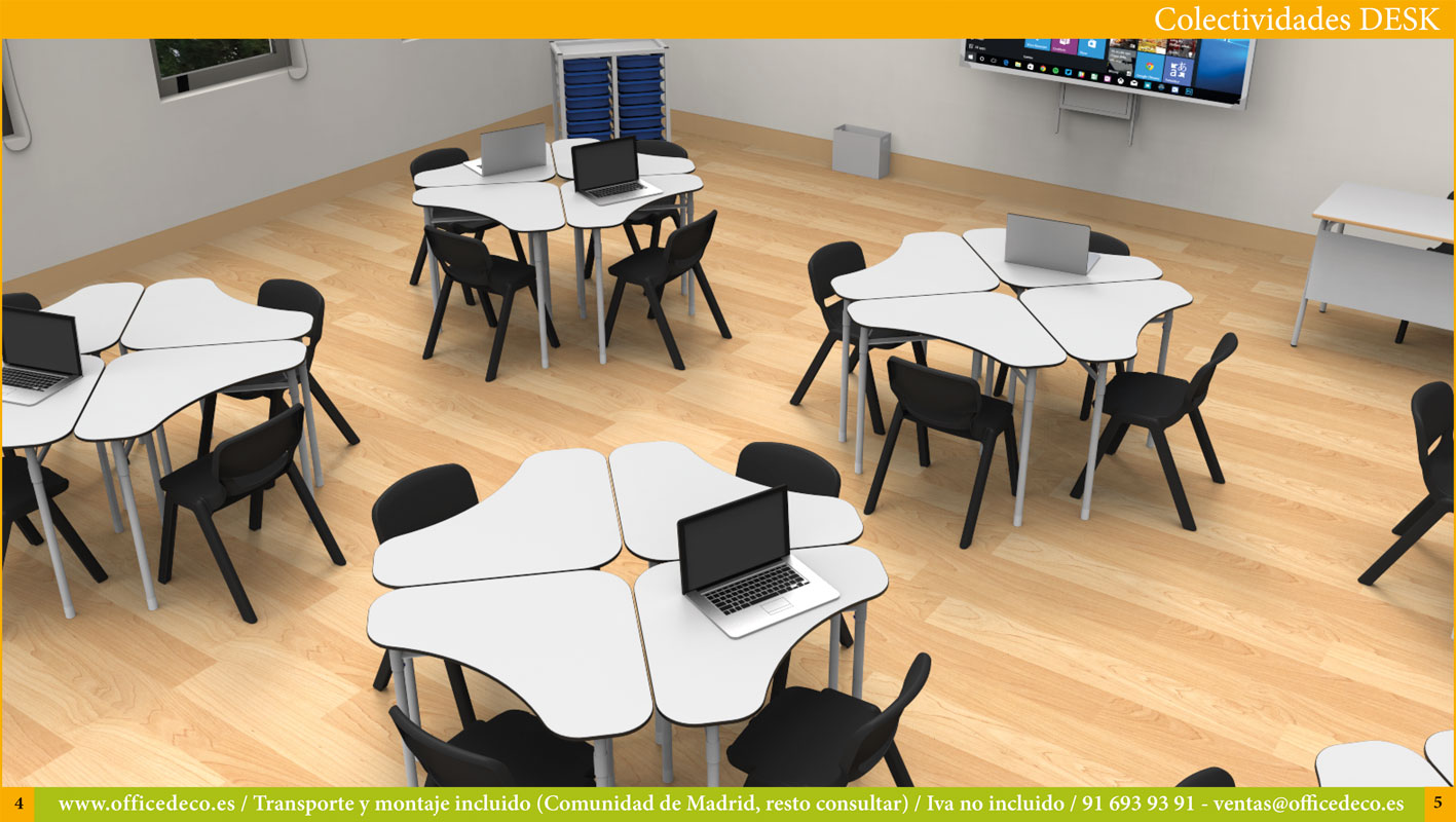 mobiliario-comunicacion-visual-DESK-2 Mesas para aulas de formación