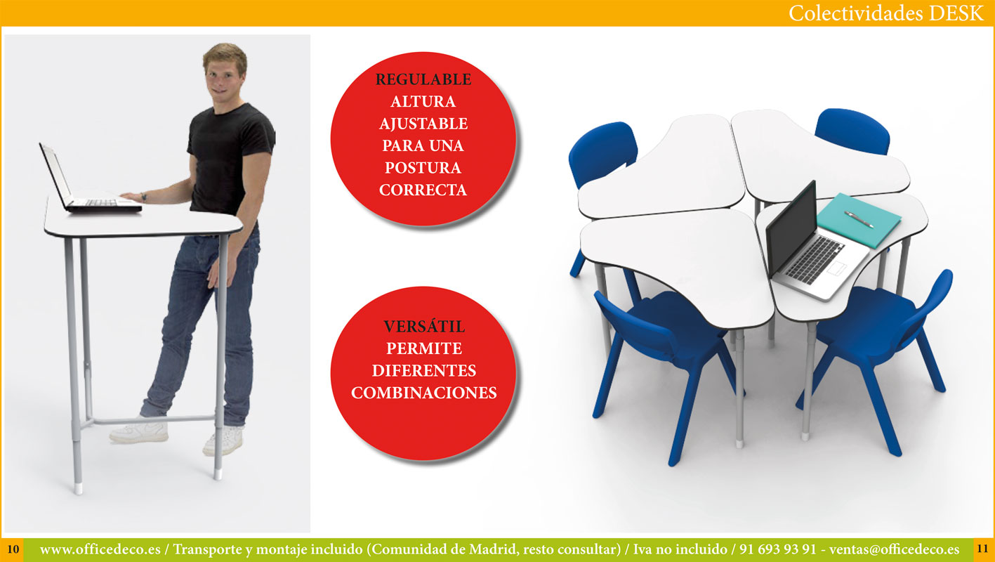 mobiliario-comunicacion-visual-DESK-5 Mesas para aulas de formación