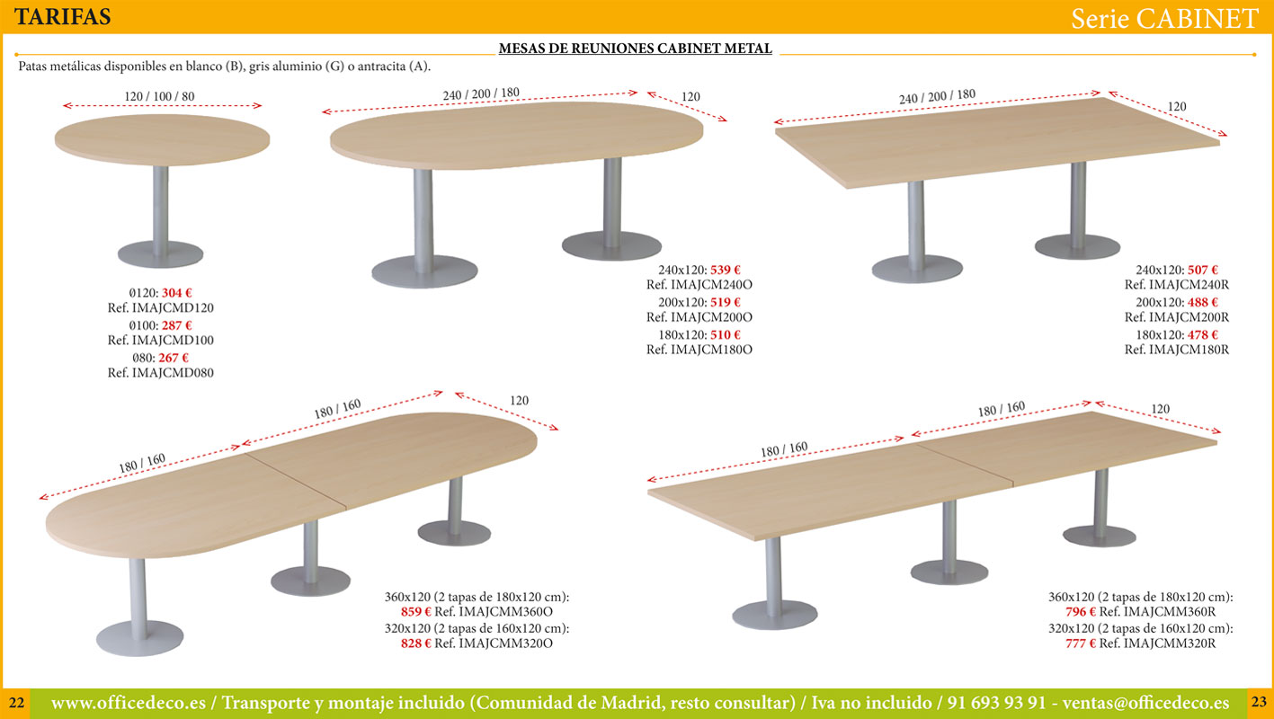 mesas-operativas-CABINET-11 Muebles de oficina serie Cabinet