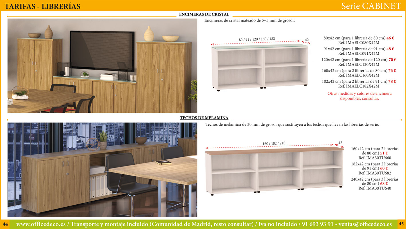 mesas-operativas-CABINET-22 Muebles de oficina serie Cabinet