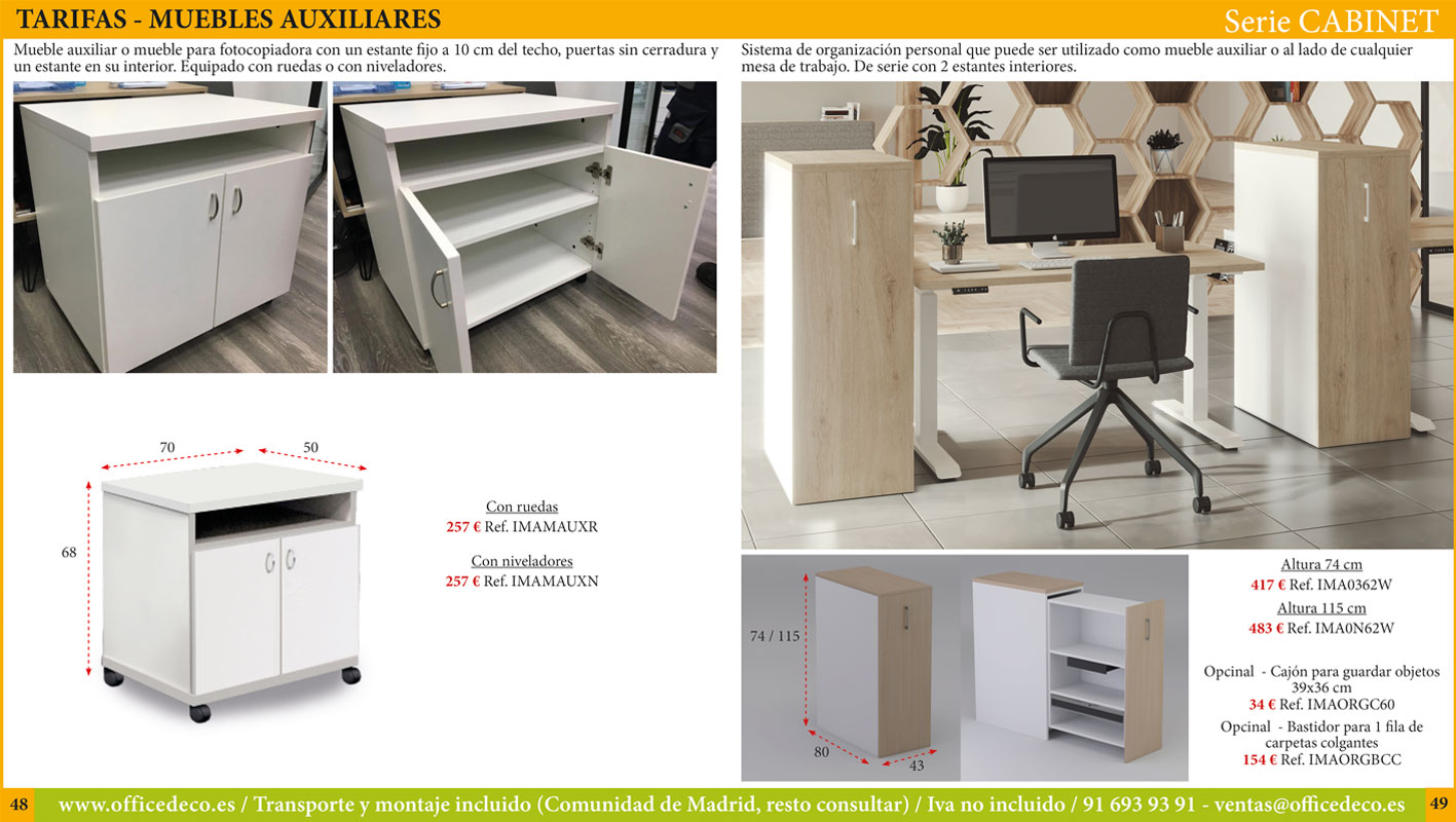mesas-operativas-CABINET-24 Muebles de oficina serie Cabinet