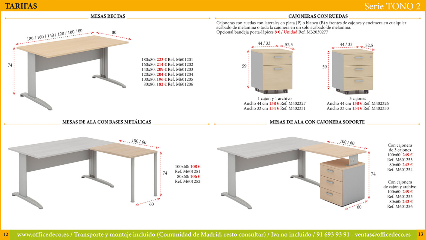 mesas-operativas-tono2-6 Mesas de oficina Serie Tono 2.