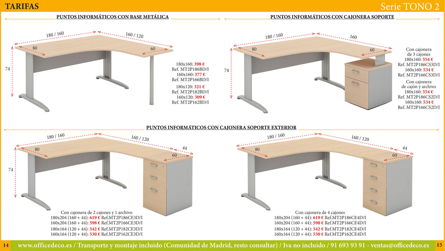 mesas-operativas-tono2-7 Mesas de oficina Serie Tono 2.