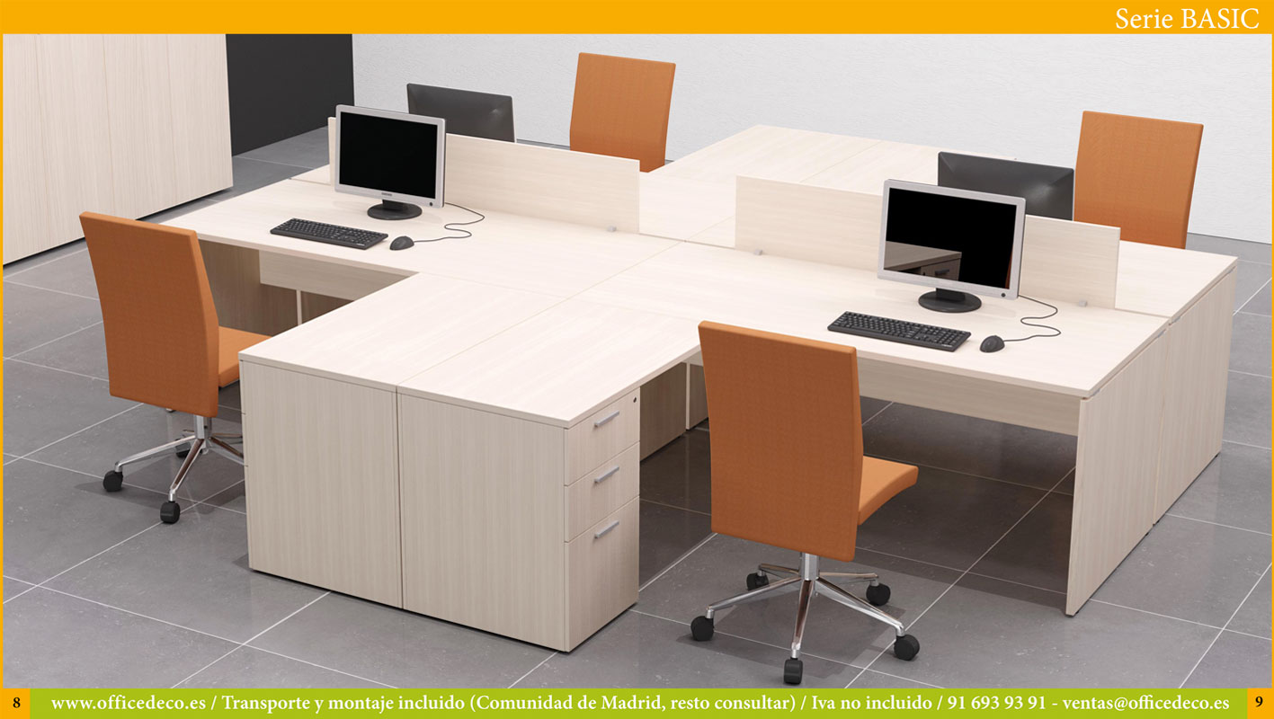 muebles de oficina operativos serie Basic