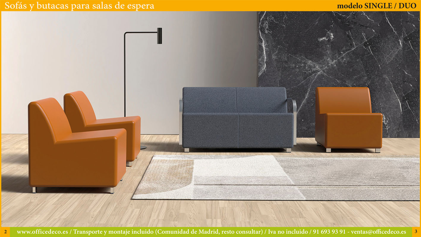 sofás sillones para salas espera. | OfficeDeco