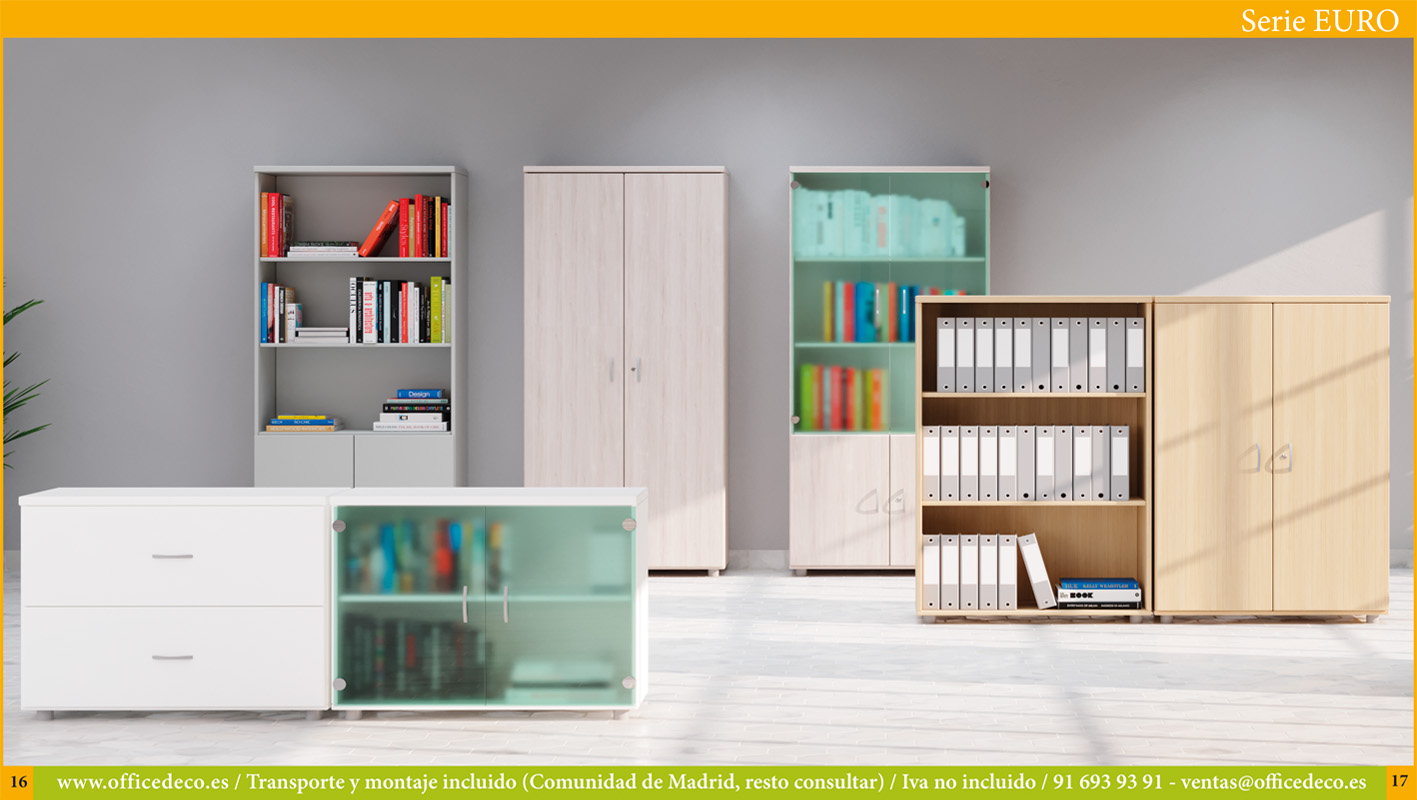 librerias-euro-8 Librerías y armarios de oficina serie Euro.