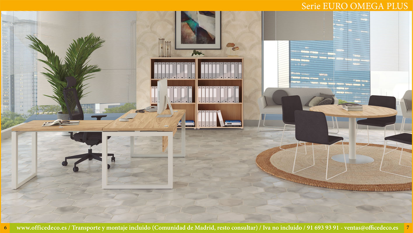 muebles de oficinas operativos serie euro omega plus