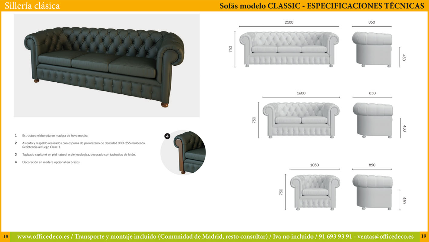 clasica_silleria_9 Muebles de oficina Clásico serie Silleria