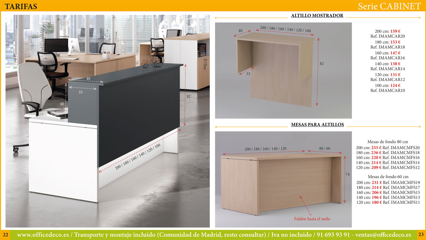 mesas-operativas-CABINET-11 Muebles de oficina serie Cabinet