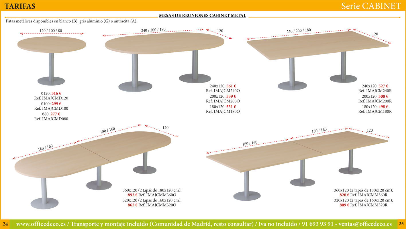 mesas-operativas-CABINET-12 Muebles de oficina serie Cabinet