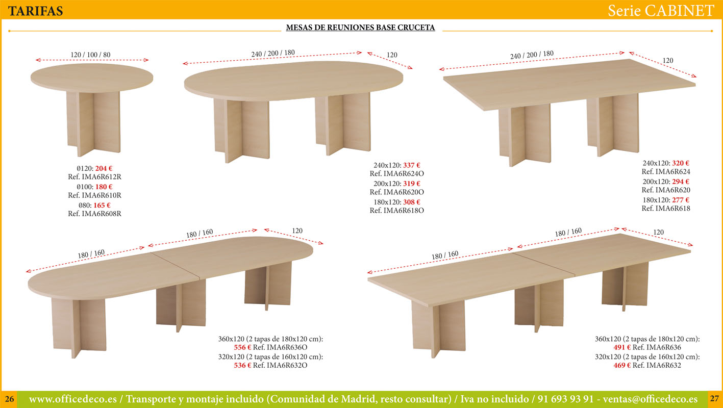 mesas-operativas-CABINET-13 Muebles de oficina serie Cabinet