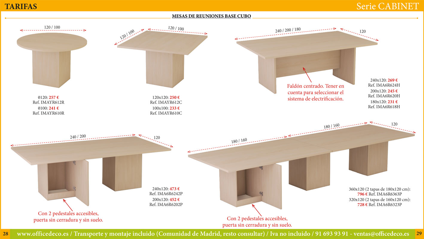 mesas-operativas-CABINET-14 Muebles de oficina serie Cabinet