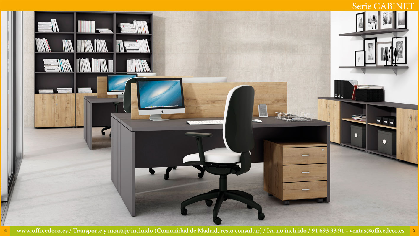 mesas-operativas-CABINET-2 Muebles de oficina serie Cabinet