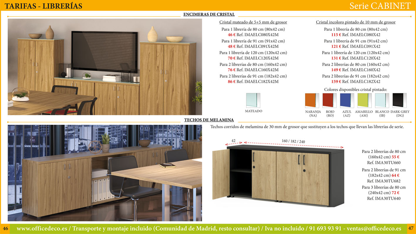 mesas-operativas-CABINET-23 Muebles de oficina serie Cabinet
