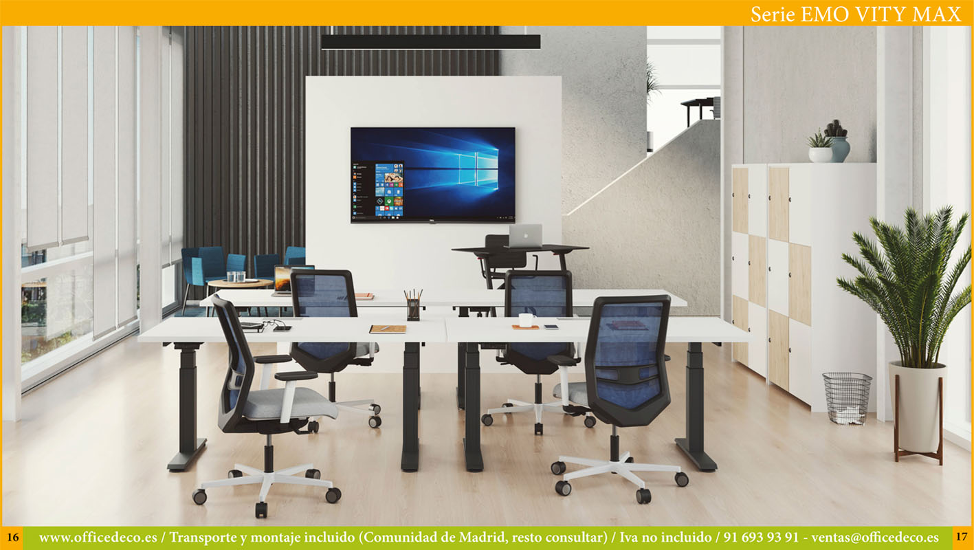 mesas-regulables-electrica-EMOVITY-8 Mesas de oficina regulables en altura eléctrica serie Emo Vity