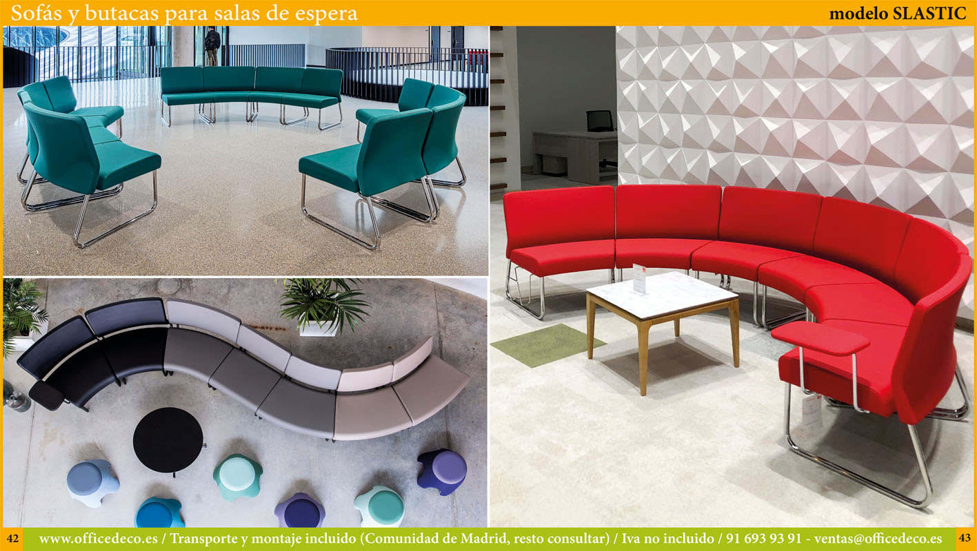 sofás y sillones salas espera. | OfficeDeco