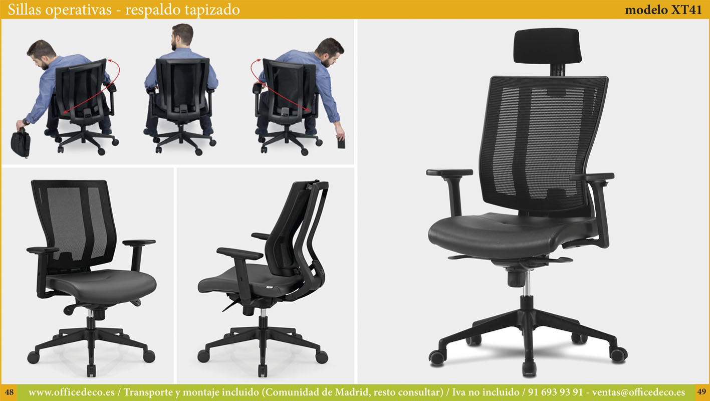 sillas de oficina operativas