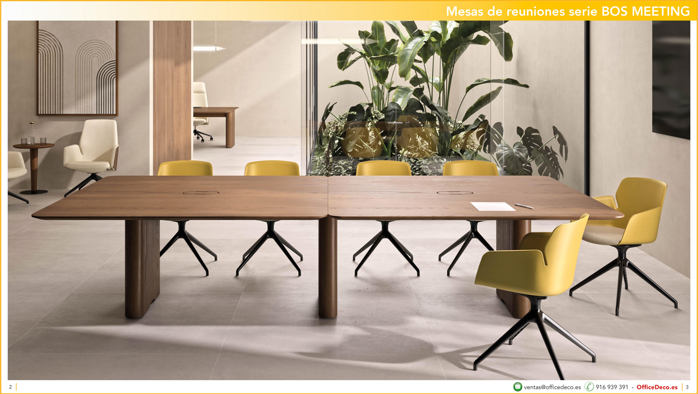 BOS MEETING 1 | OfficeDeco mesas de juntas serie bos meeting