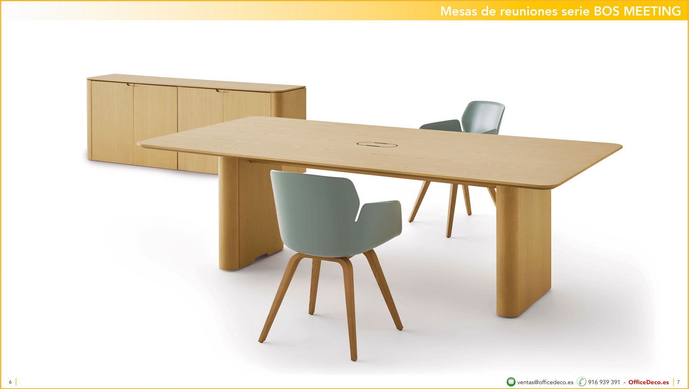 BOS MEETING 3 | OfficeDeco mesas de juntas serie bos meeting
