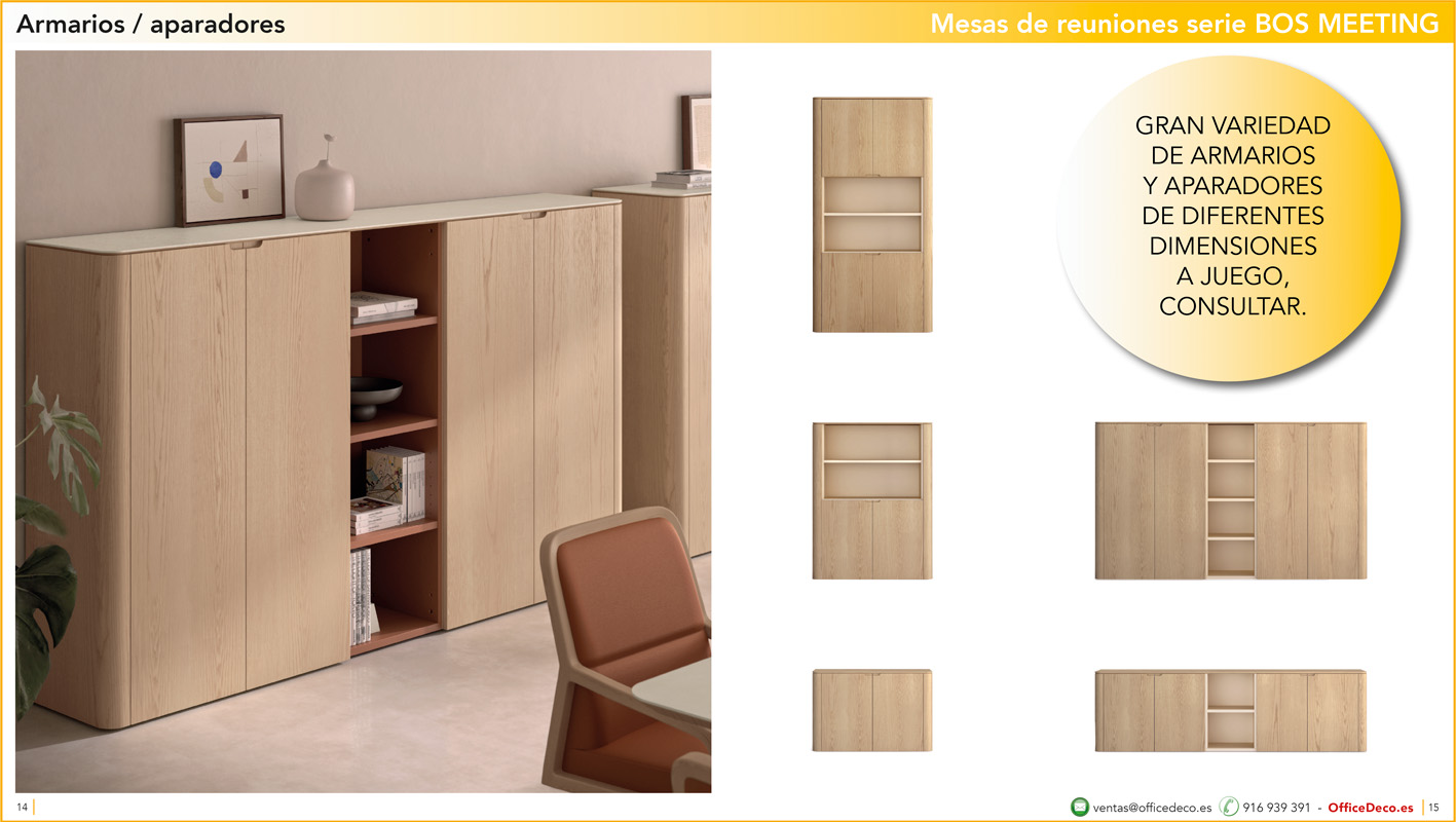 BOS MEETING 7 | OfficeDeco mesas de juntas serie bos meeting