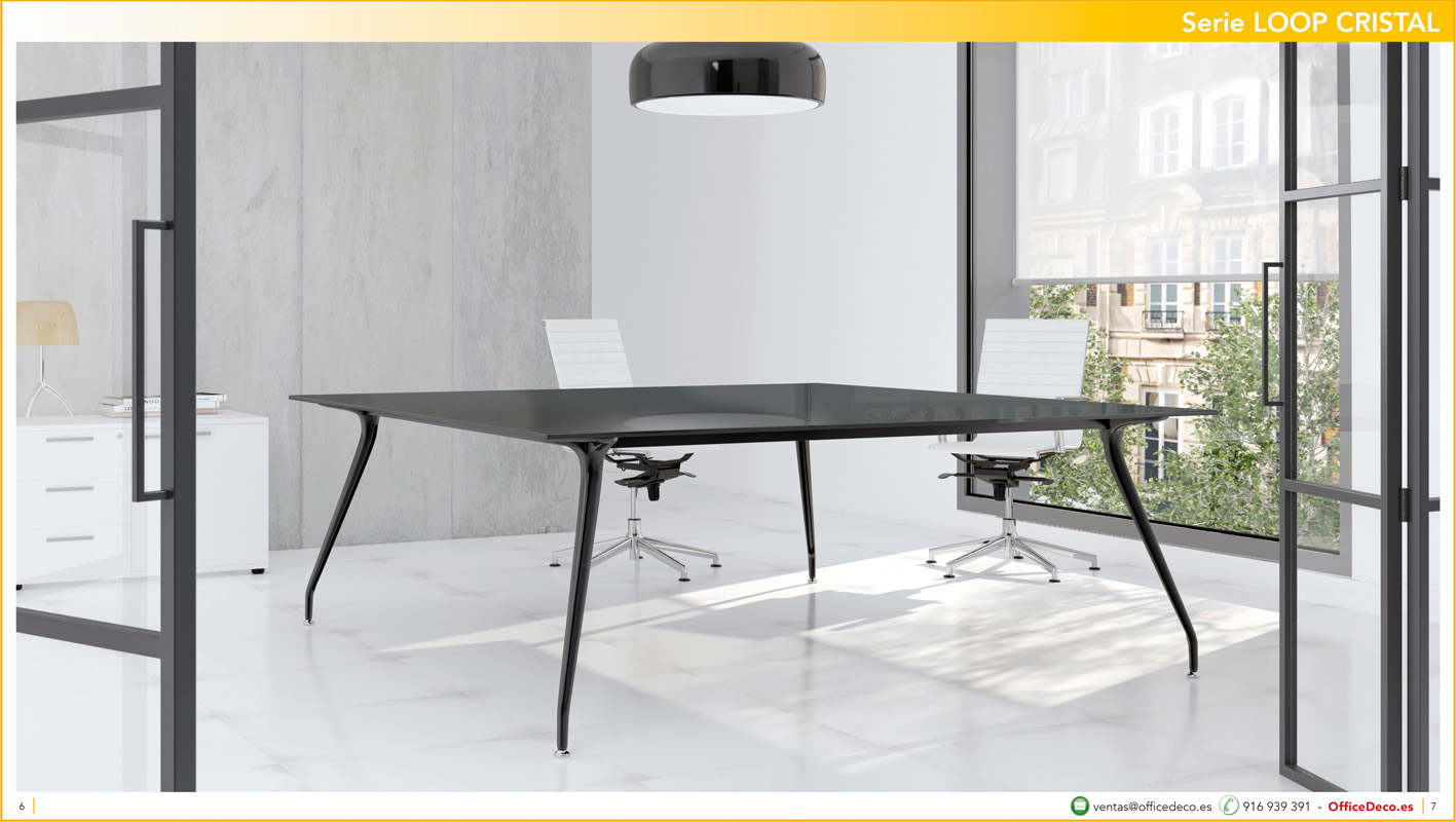 cristalloop3 | OfficeDeco Mesas de oficina Cristal Loop