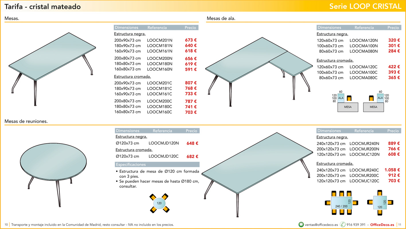 cristalloop5 | OfficeDeco Mesas de oficina Cristal Loop