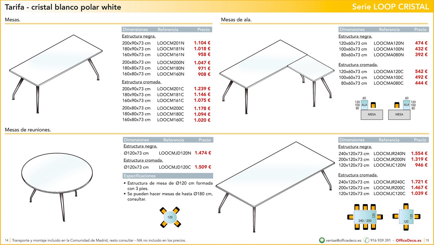 cristalloop7 | OfficeDeco Mesas de oficina Cristal Loop