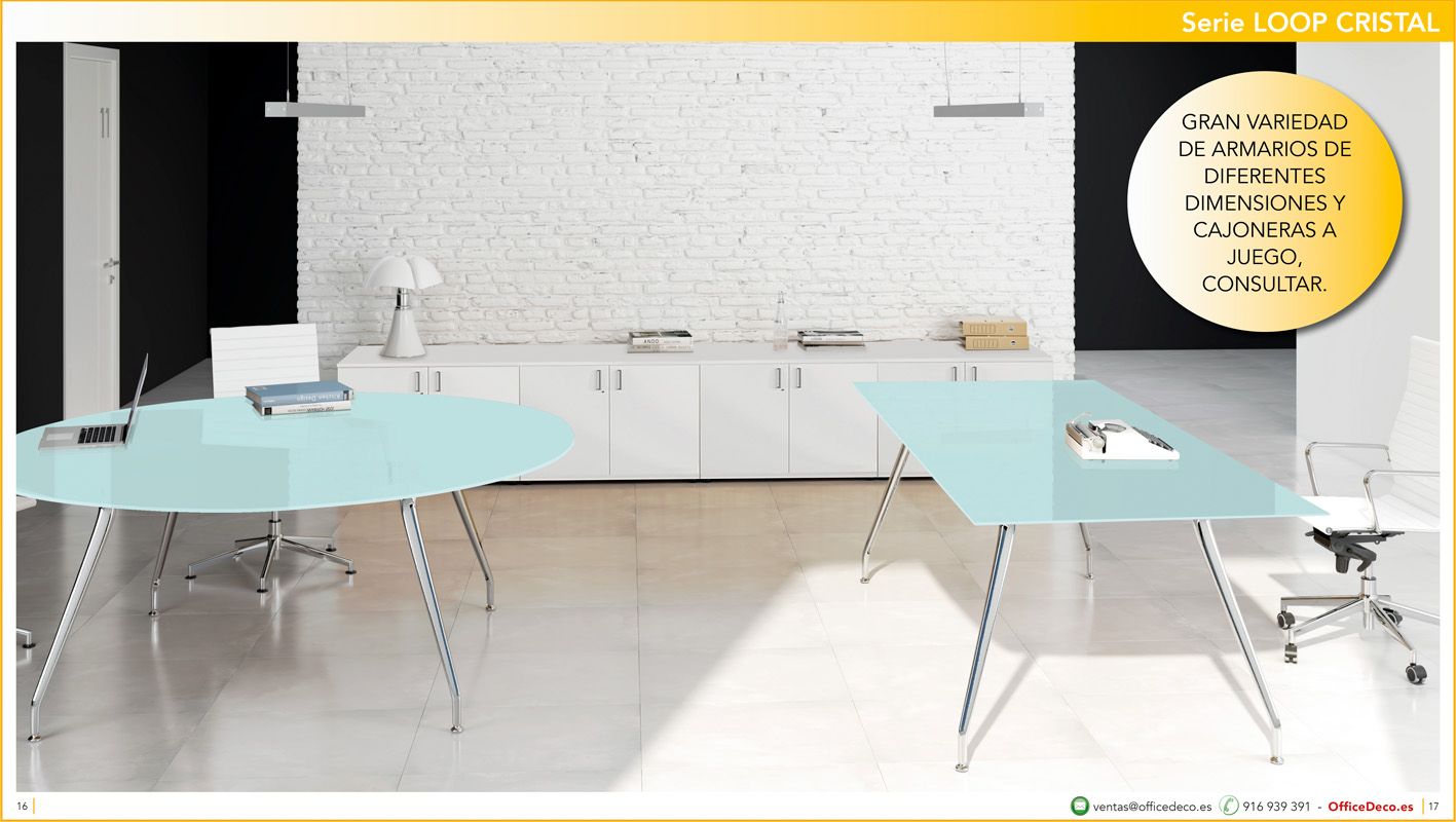 cristalloop8 | OfficeDeco Mesas de oficina Cristal Loop
