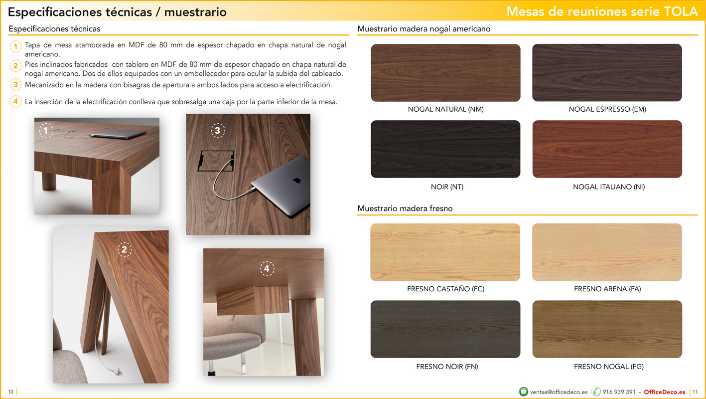juntas tola 5 | OfficeDeco mesas de juntas serie tola