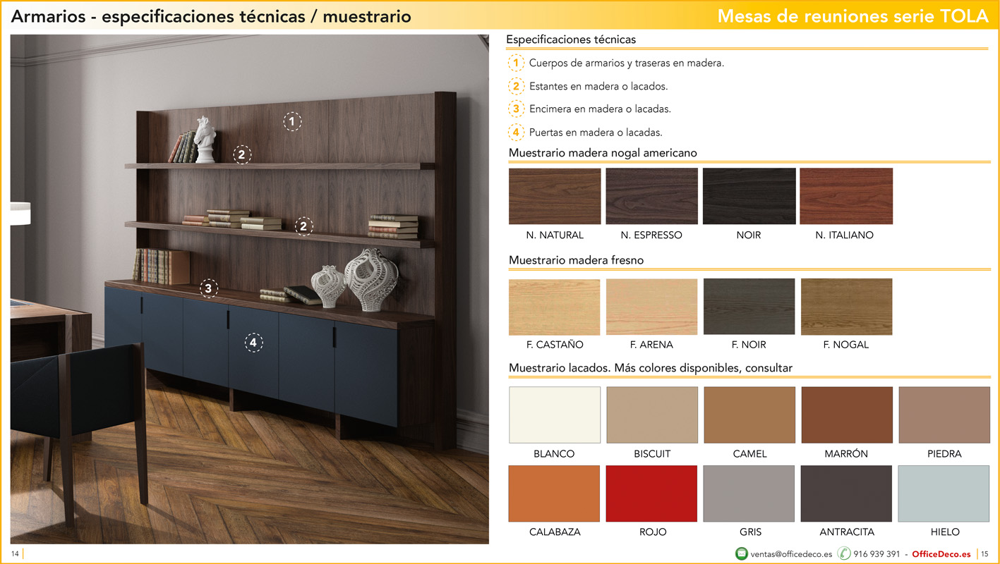 juntas tola 7 | OfficeDeco mesas de juntas serie tola