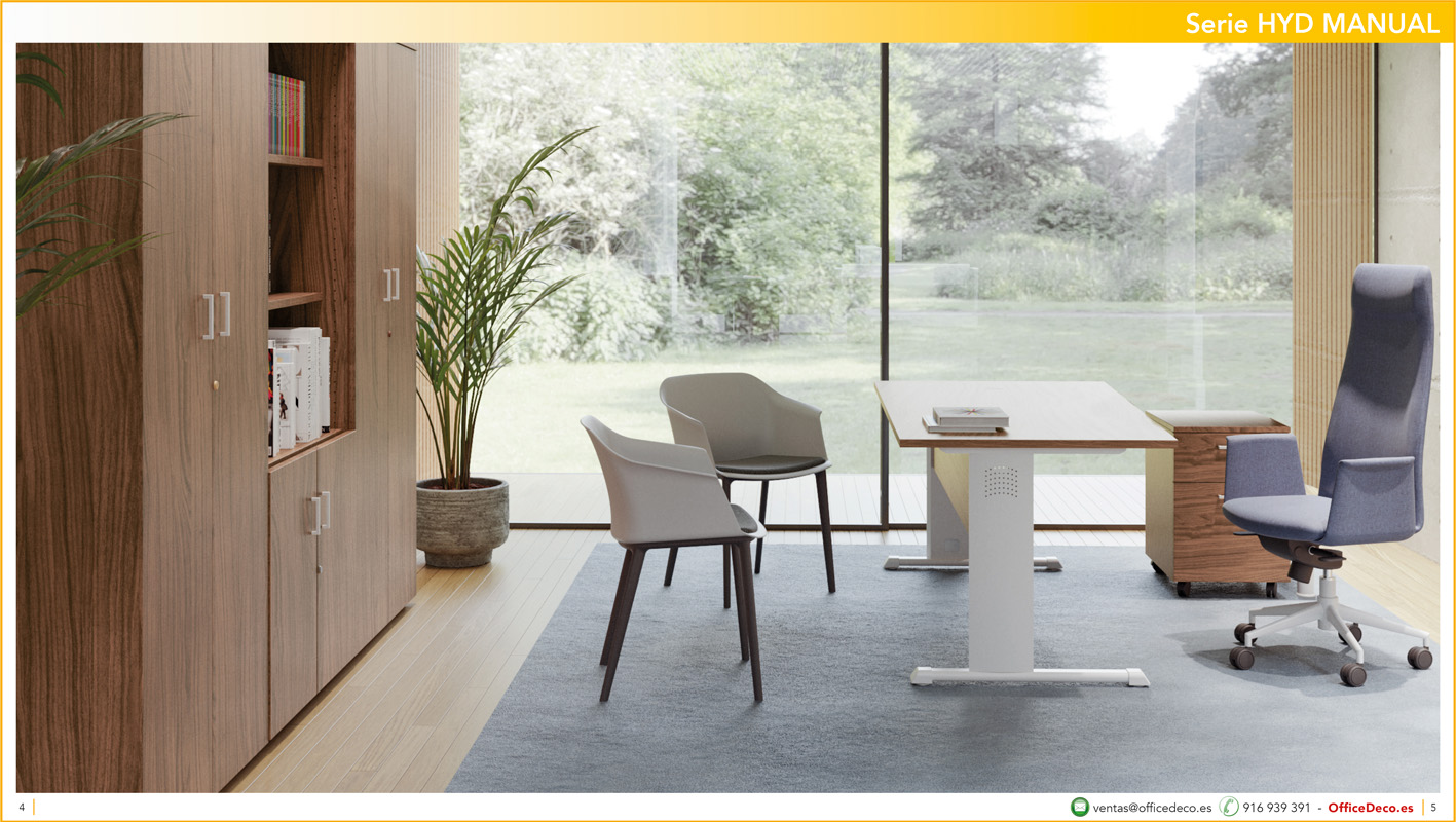 mesasregulablesmanualHYD2 | OfficeDeco Mesas de oficina regulables HYD