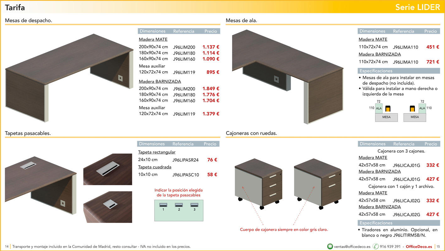direccionlider7 | OfficeDeco Muebles de oficina para dirección serie Lider