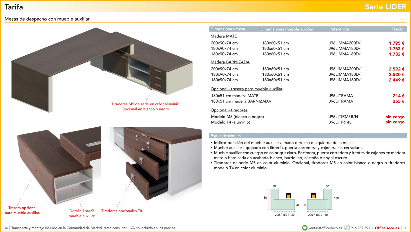 direccionlider8 | OfficeDeco Muebles de oficina para dirección serie Lider