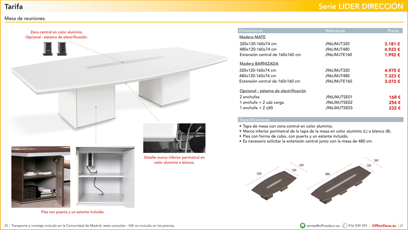 juntaslider10 | OfficeDeco Mesas de juntas Lider
