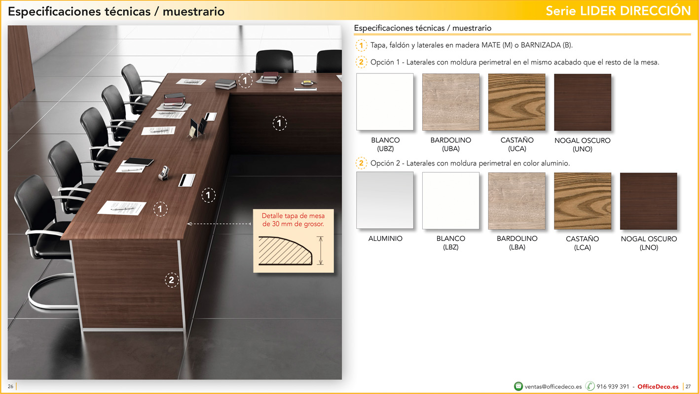 juntaslider13 | OfficeDeco Mesas de juntas Lider