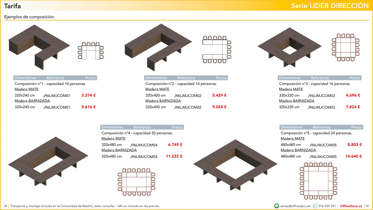 juntaslider14 | OfficeDeco Mesas de juntas Lider