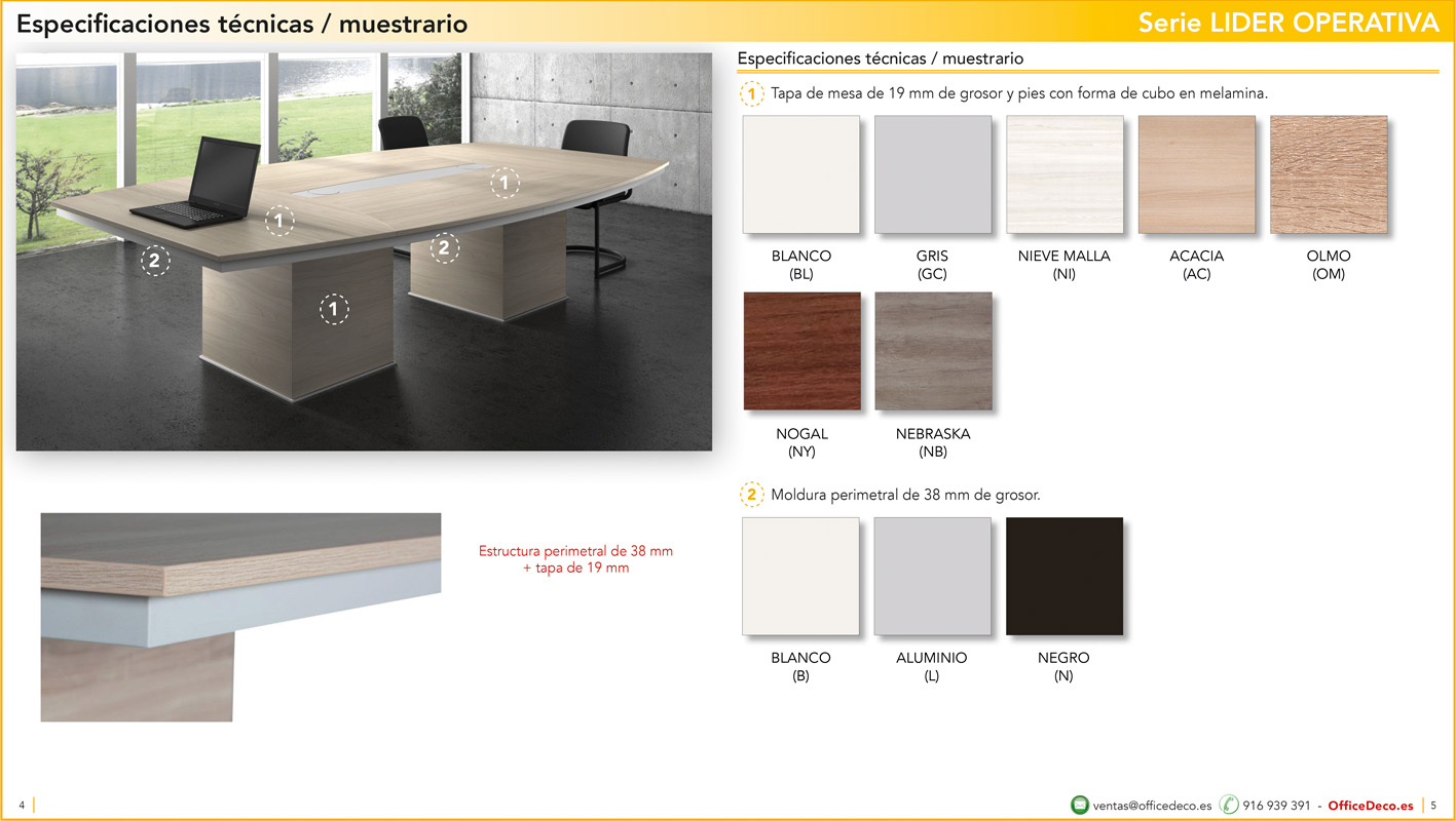 juntaslider2 | OfficeDeco Mesas de juntas Lider