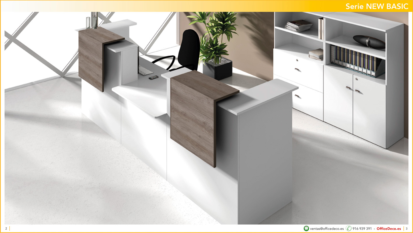 mostradoresNEWBASIC1 | OfficeDeco Mostradores y recepciones serie New Basic