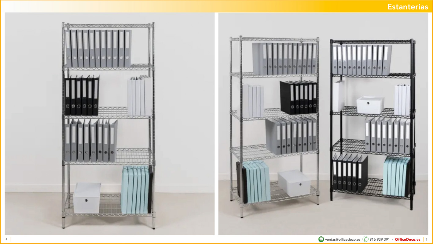 estanteriasmetalicas2 | OfficeDeco Estanterías Metálicas Cromadas