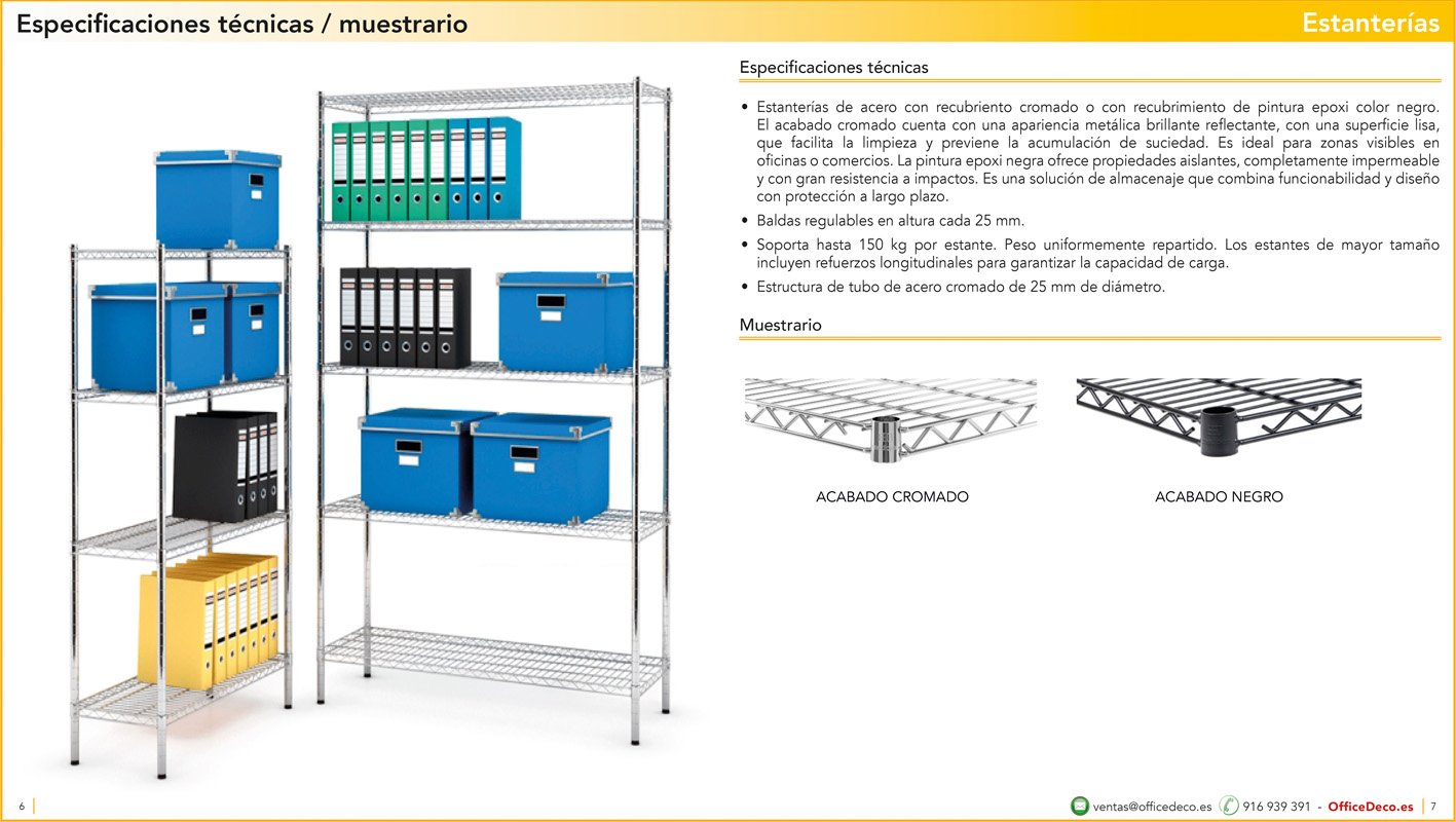 estanteriasmetalicas3 | OfficeDeco Estanterías Metálicas Cromadas