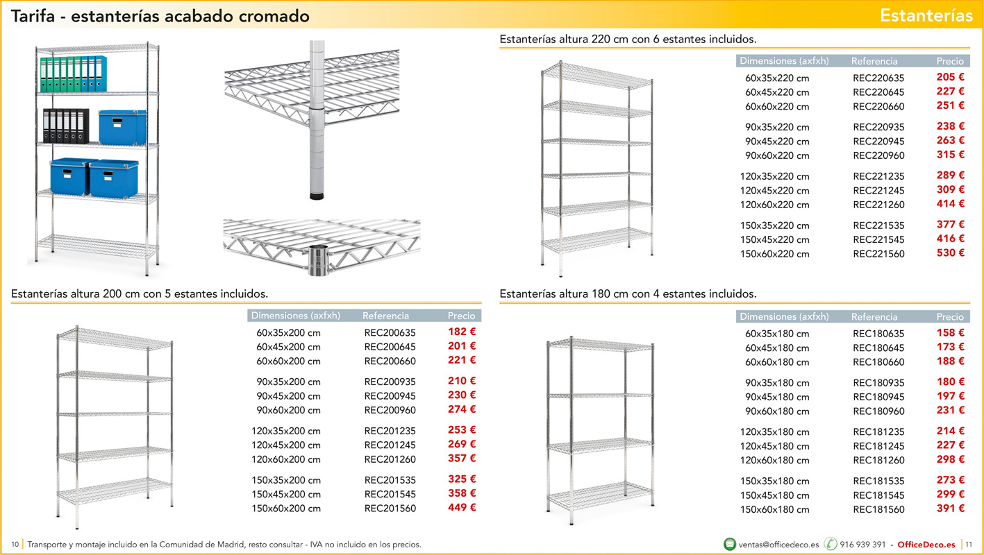 estanteriasmetalicas5 | OfficeDeco Estanterías Metálicas Cromadas