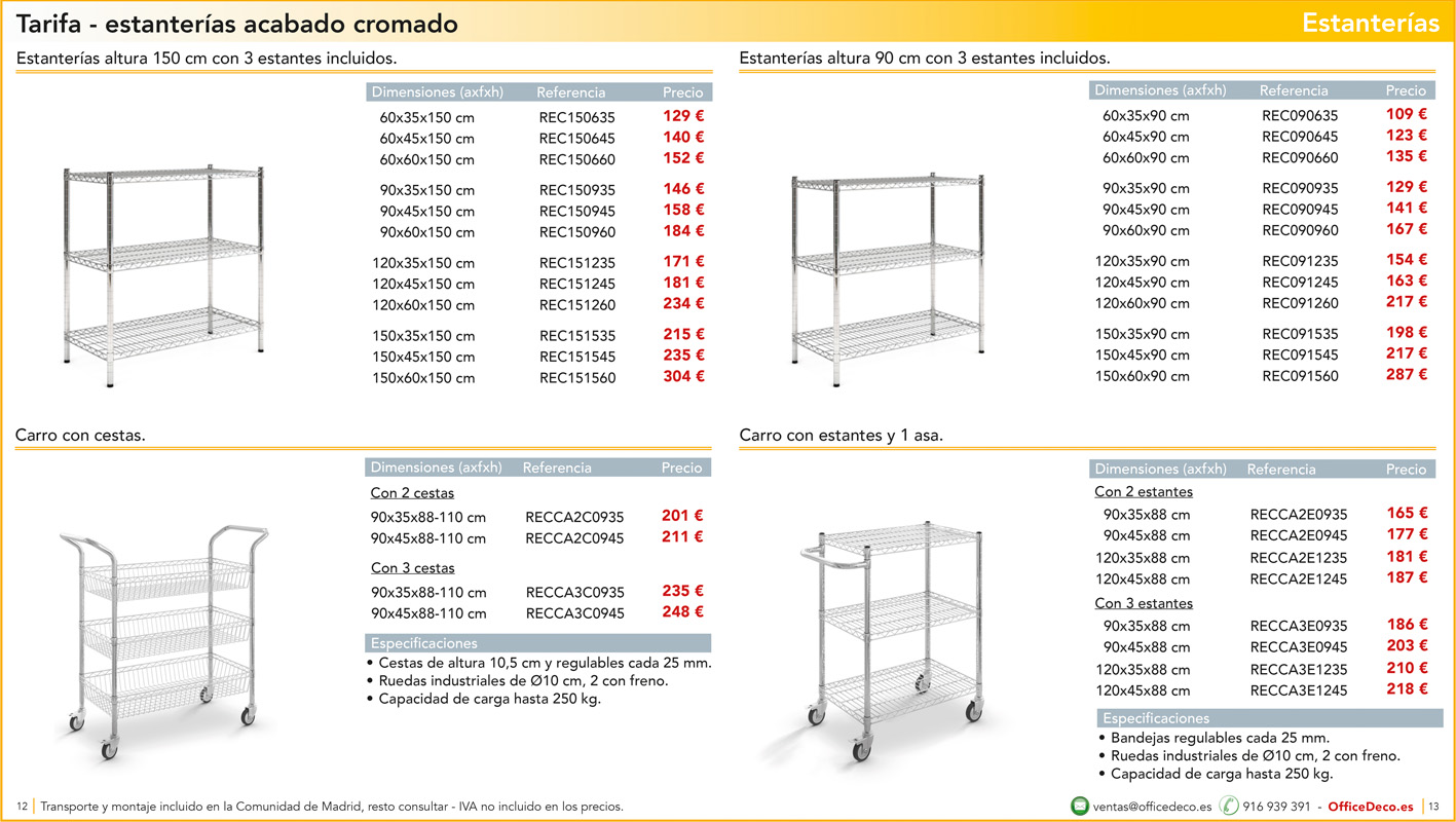 estanteriasmetalicas6 | OfficeDeco Estanterías Metálicas Cromadas