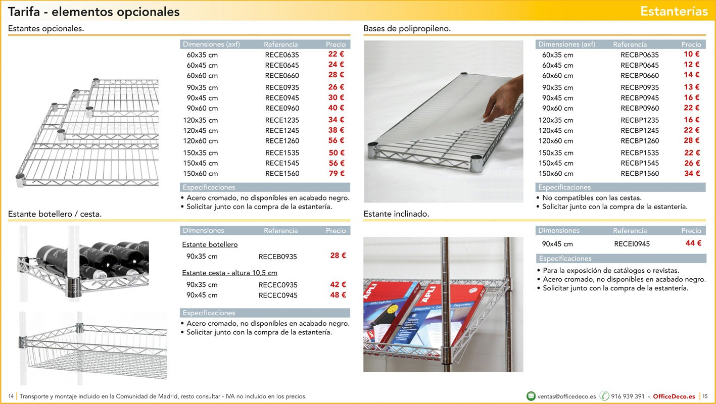 estanteriasmetalicas7 | OfficeDeco Estanterías Metálicas Cromadas