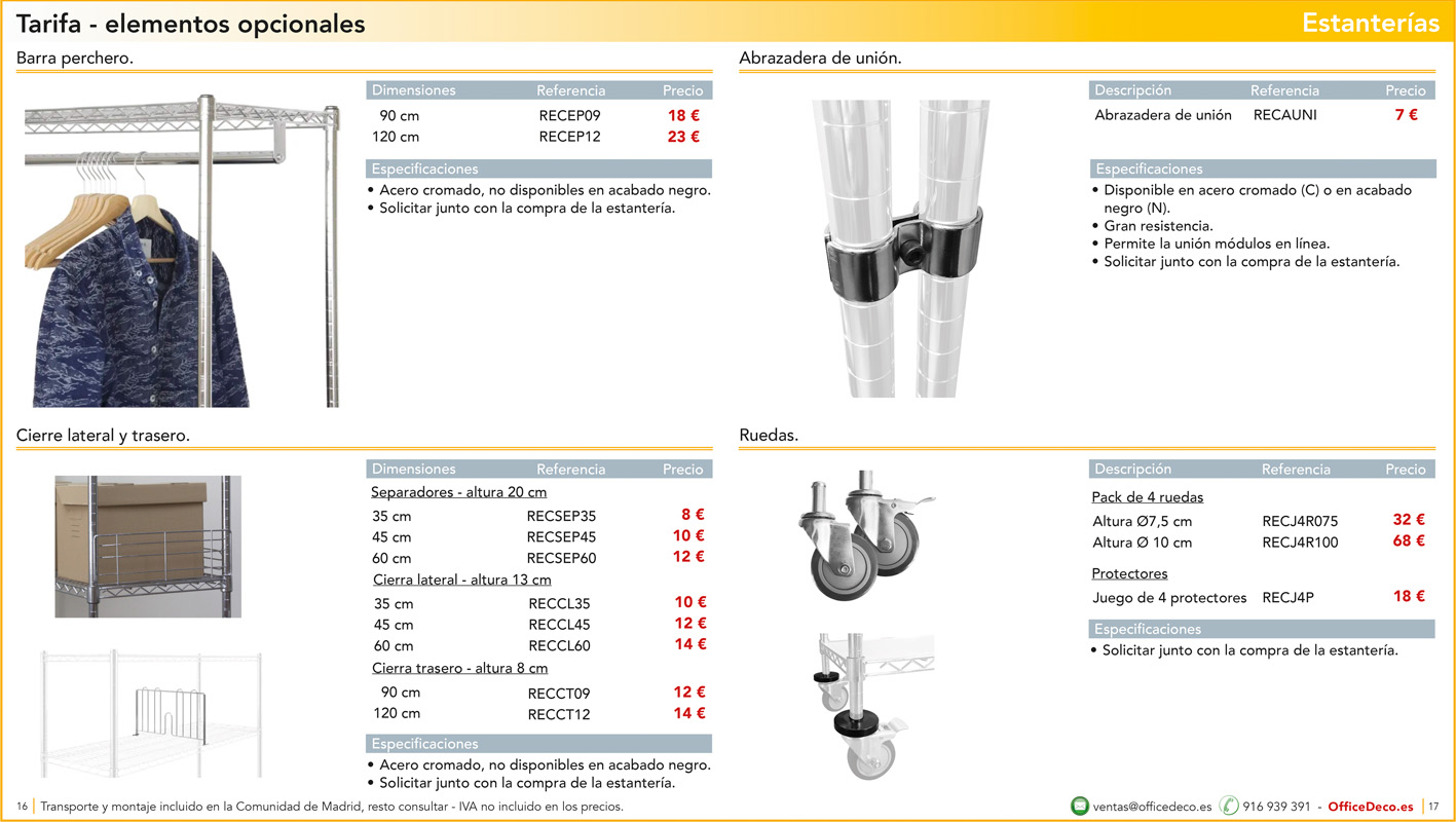 estanteriasmetalicas8 | OfficeDeco Estanterías Metálicas Cromadas